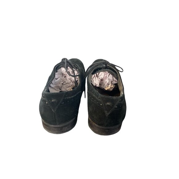 John Varavatos USA Men\'s Black Suede Brouge Oxford Shoes Size 10 main image 6